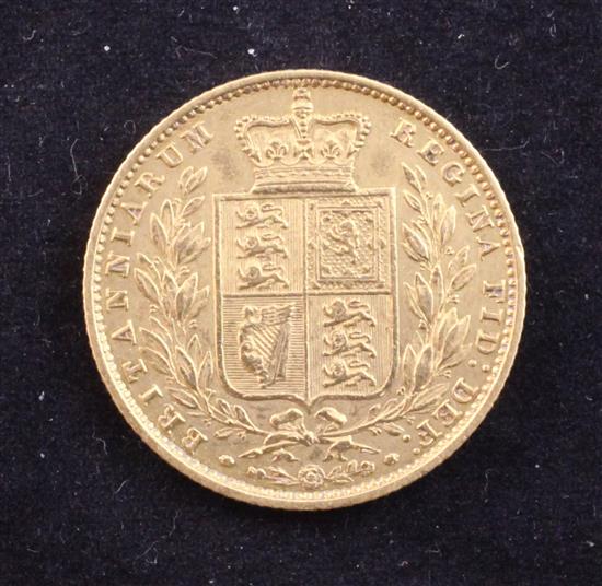 A Victoria 1853 gold sovereign,